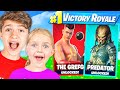 FAZE H1GHSKY1 BUYS 5 YEAR OLD SISTER SKINS IF SHE WINS FORTNITE GAME!!