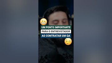 Um ponto importante para o entrevistador ao contratar um QA | #shorts #qa #testesdesoftware