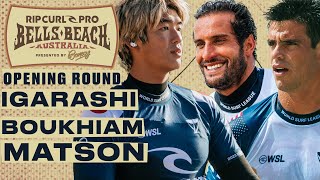 Kanoa Igarashi, Ramzi Boukhiam, Kade Matson | Rip Curl Pro Bells Beach 2024  Opening Round