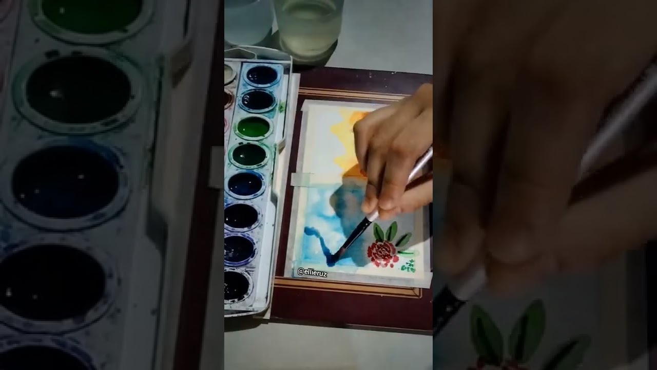 Small painting (Testing out the VifArt Watercolor Postcards)