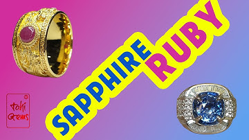 RUBY & SAPPHIRE LÀM NHẪN NAM: Chọn Ruby Quyền Lực Hay Sapphire Thanh Lịch? (TahiGems)!