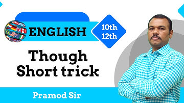 Although Short Trick / Class 12 English Grammar |Though