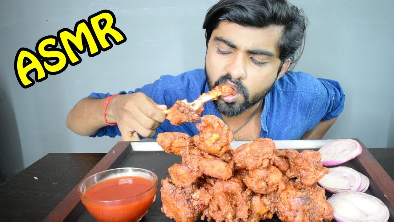 ASMR Homemade Fried Chicken Lollipops + Extreme Crunchy Eating Sounds | Saapattu Raman ASMR |