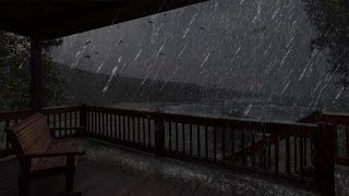 Rainstorm Outside the Porch - Feel the Big Stormy on the Mountain that Helps You Fall Asleep screenshot 2
