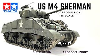 U.S. Medium Tank M4 Sherman 1:35 scale model ki build