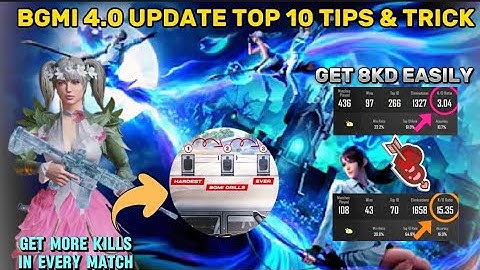 HOW TO MAINTAIN 8+ KD EASILY IN BGMI 4.0 Update | FREE KILL & BOT LOCATIONS📍| 10 TIPS & TRICKS 