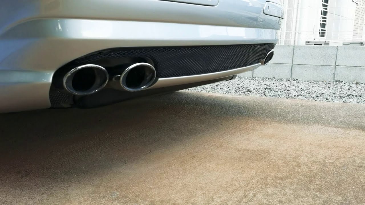 SL55 AMG R230 排気音 リアストレートマフラーサウンド - YouTube