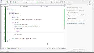 C# While loop