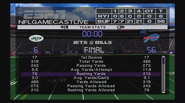 ESPN NFL 2K5 Historic Team CPU Franchise Week 1: Jets 
