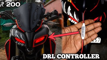 MT15  EYE FLASHER MODIFICATION 🔥 || DRL FLASHER FOR BIKE