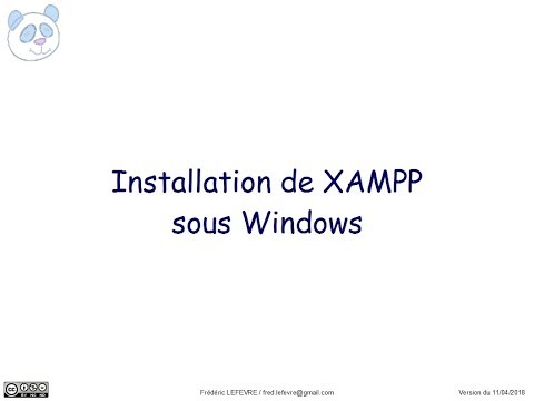 Installation de XAMPP sous Windows
