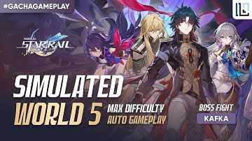 Easily Defeating Kafka in Auto Mode | Simulated World 5 Difficulty 4 Boss Fight | Path of Abundance