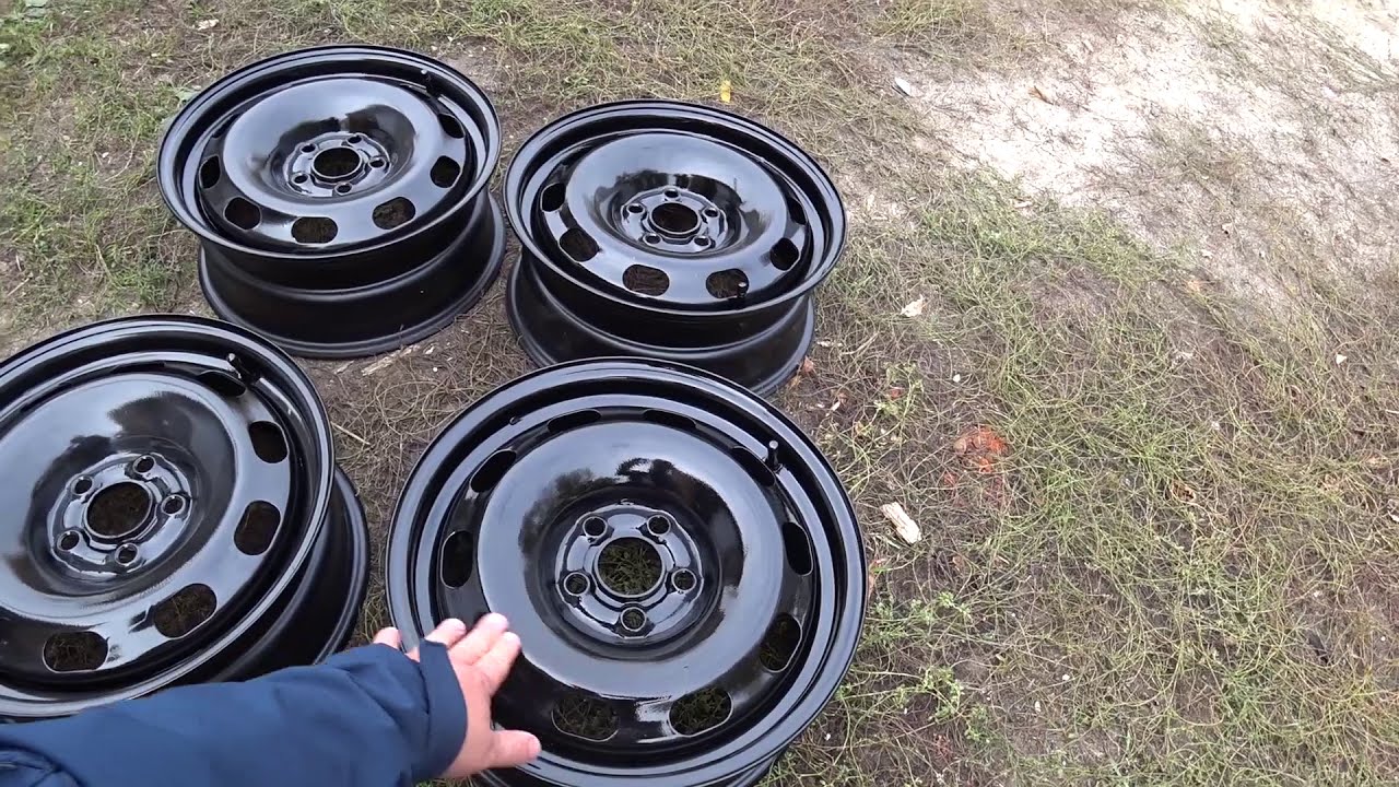 Покраска железных дисков своими руками - YouTube