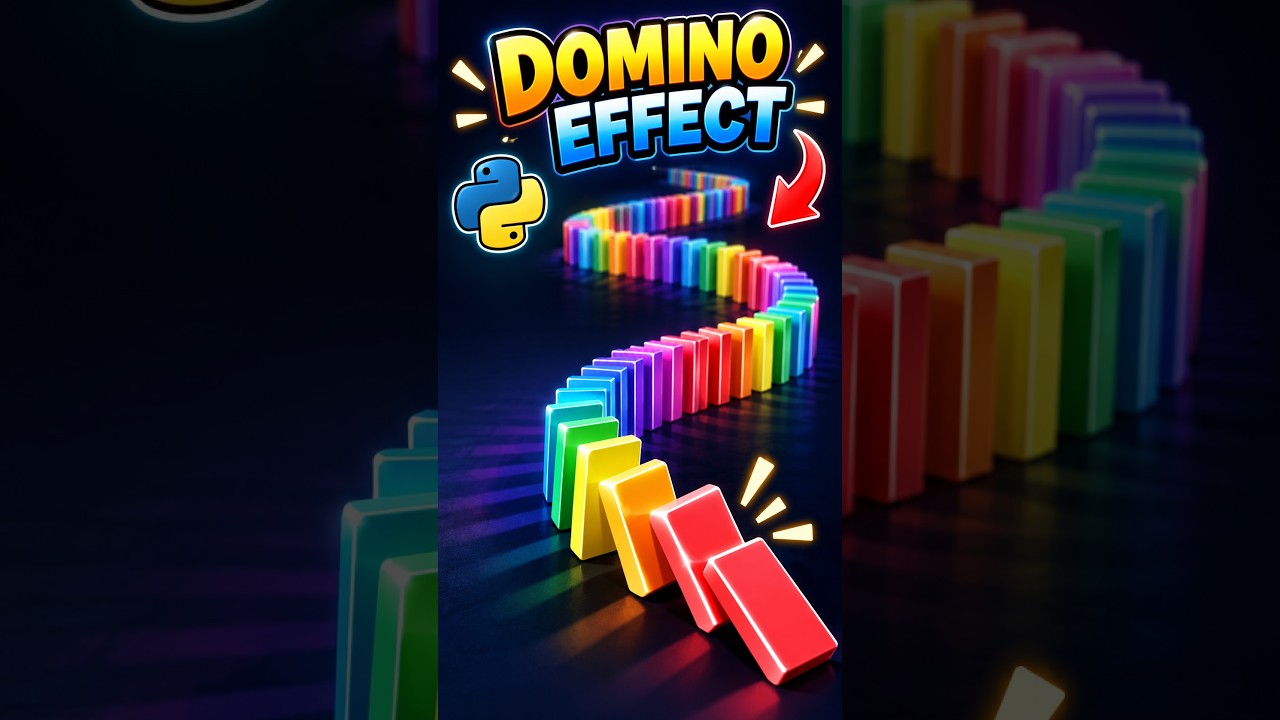 The Domino Effect | Python Pygame Animation | - YouTube