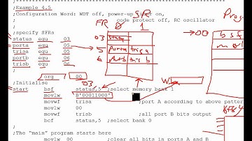 PIC16 Microcontrollers, Unit 18, Ch. 4; Assembly Move Commands