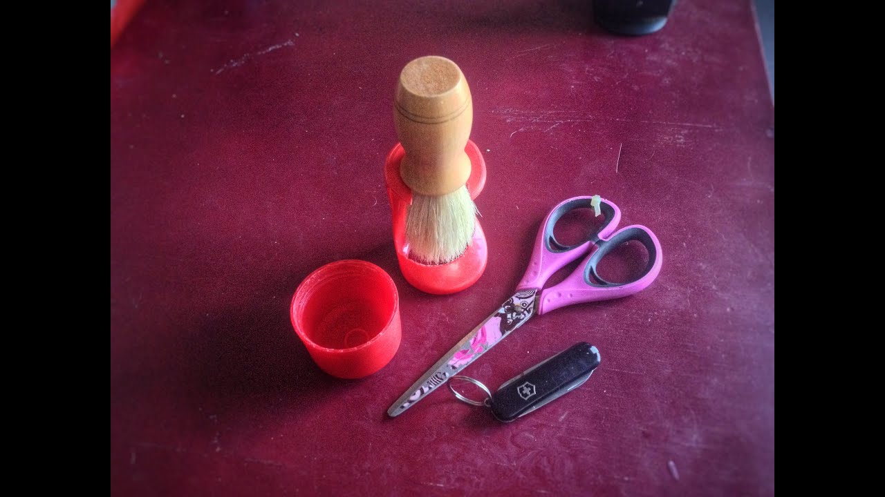 DIY Tutorial How to make a travel shave brush holder YouTube