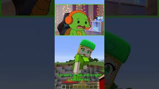 JJ became friends with DARK JJ?🤯 - Maizen Minecraft Animation #shorts