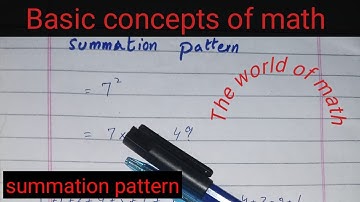 Summation pattern