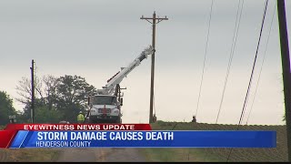 Storm damage causes death of one Henderson woman