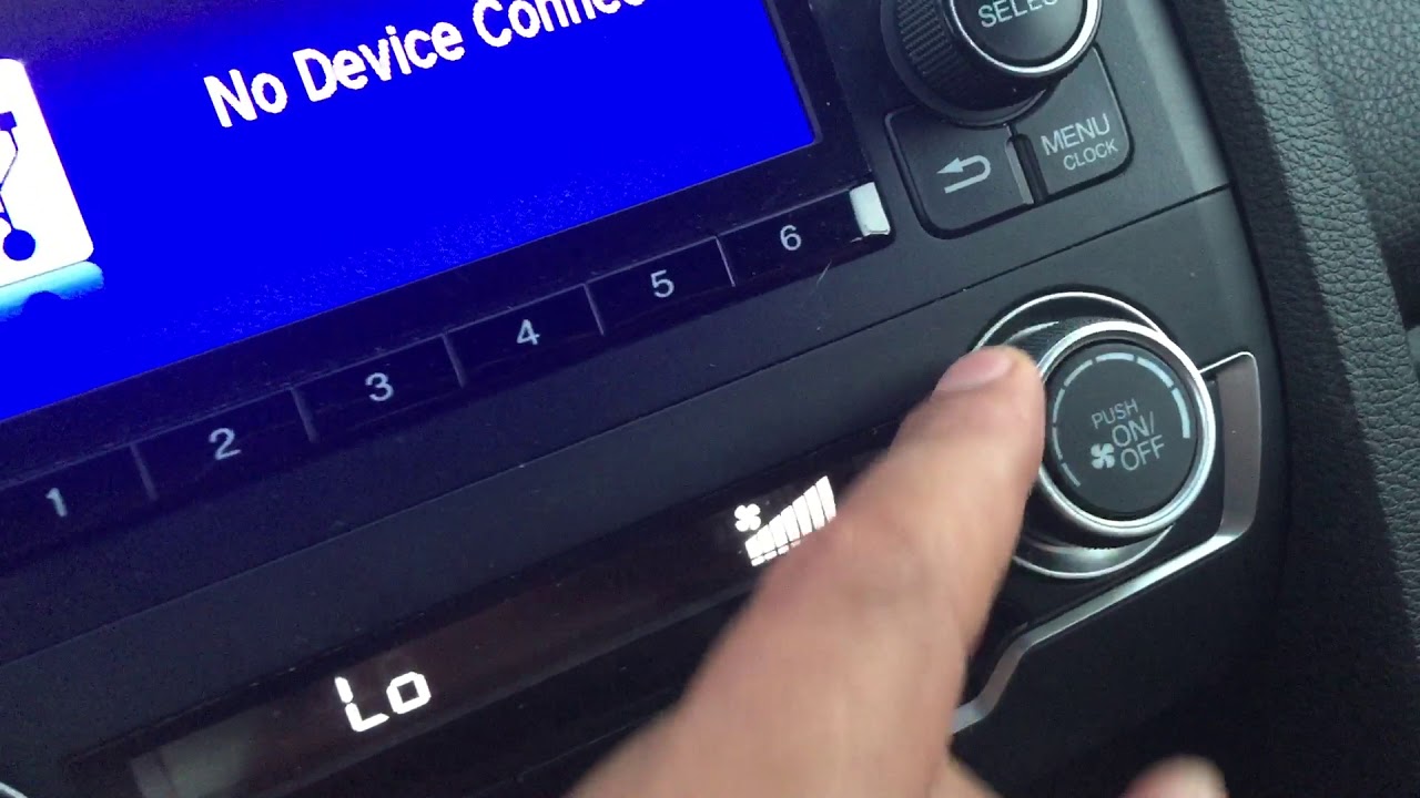 HEATER AIR CONDITIONER CONTROL IN HONDA CIVIC - HOW TO - YouTube