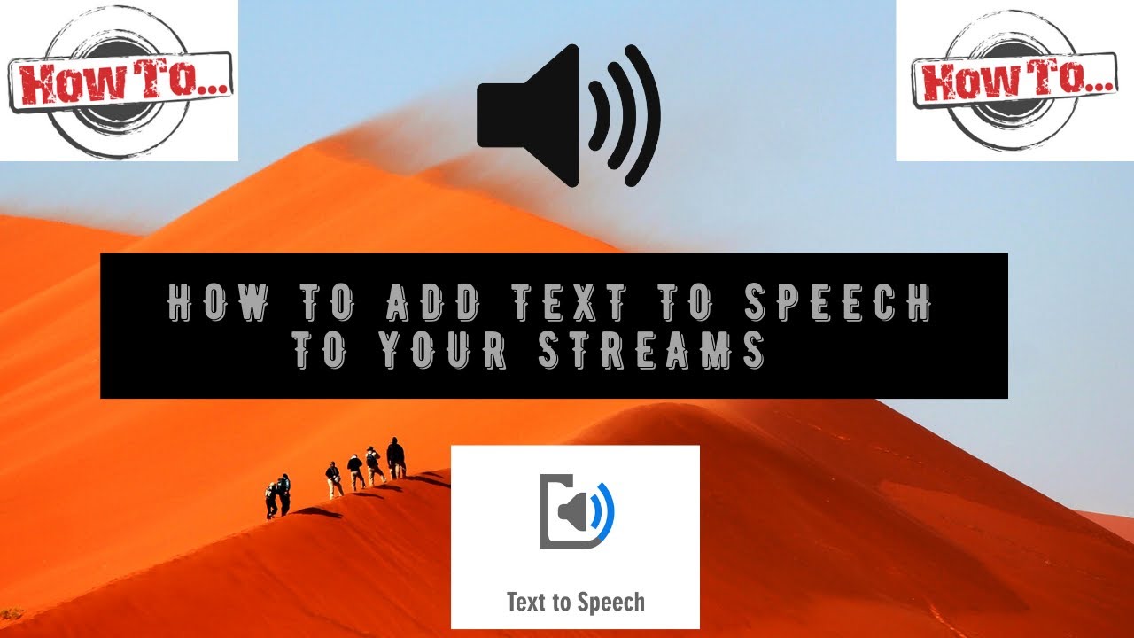 how to put text to speech in a video