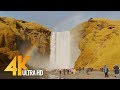 Best Icelandic Waterfalls in 4K - Fascinating Beauty & Waterfall Sounds - 10 bit Relax Video