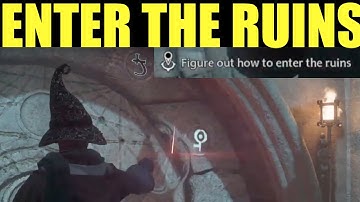 How to "Figure out how to enter the ruins" Hogwarts Legacy Guide (A bird in the Hand Walkthrough)