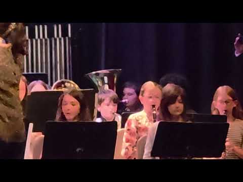 Rustburg Middle School's 6th grade band, end of the year concert.