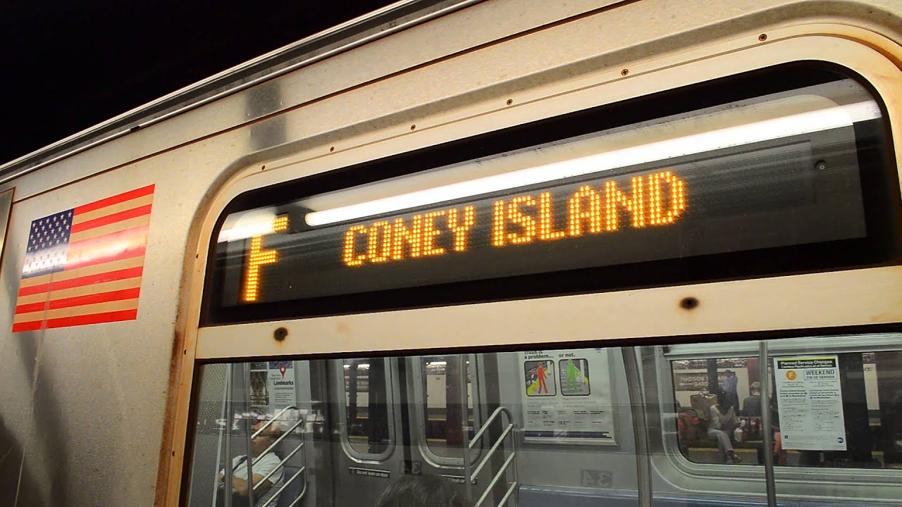 Coney Island Bound Train Of R160As & R160Bs On The F Via The E 34th