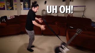 Guitar Flip Fail... #shorts