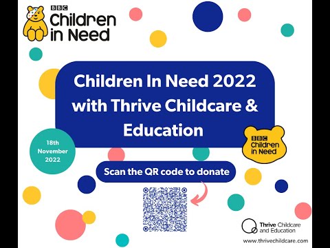 Thrive Childcare and Education fundraising for Children in Need 2022