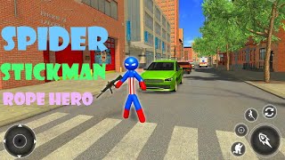 Spider Capitaine American Stickman Rope Hero - Android GamePlay screenshot 5