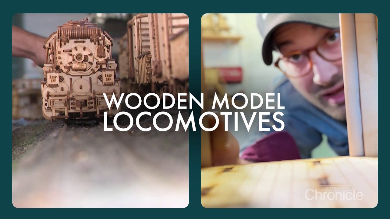 Making and selling wooden model locomotive kits in NH - YouTube