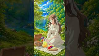 Waterfall Picnic | Ghibli Style Animation #naturestory