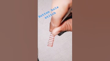stitch:5 button hole stitch
