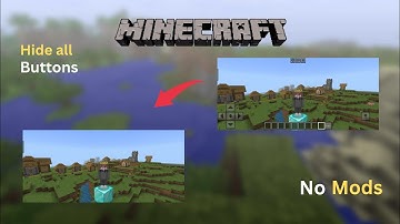how to hide buttons in minecraft 1.21 pocket edition with using any mods #minecraft #gaming