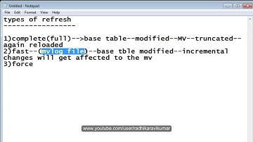 PL/SQL: Materialized Views Part-2