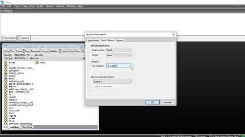 How to run pannel Generalized Least Square (GLS) in Eviews