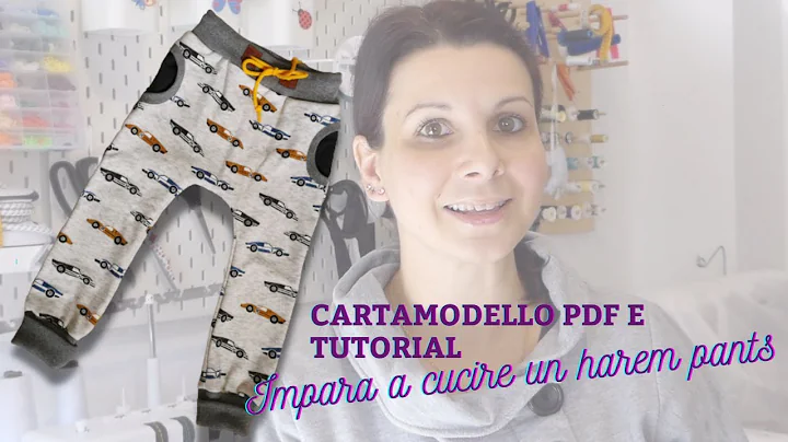 Cartamodello e tutorial harem pants bambini