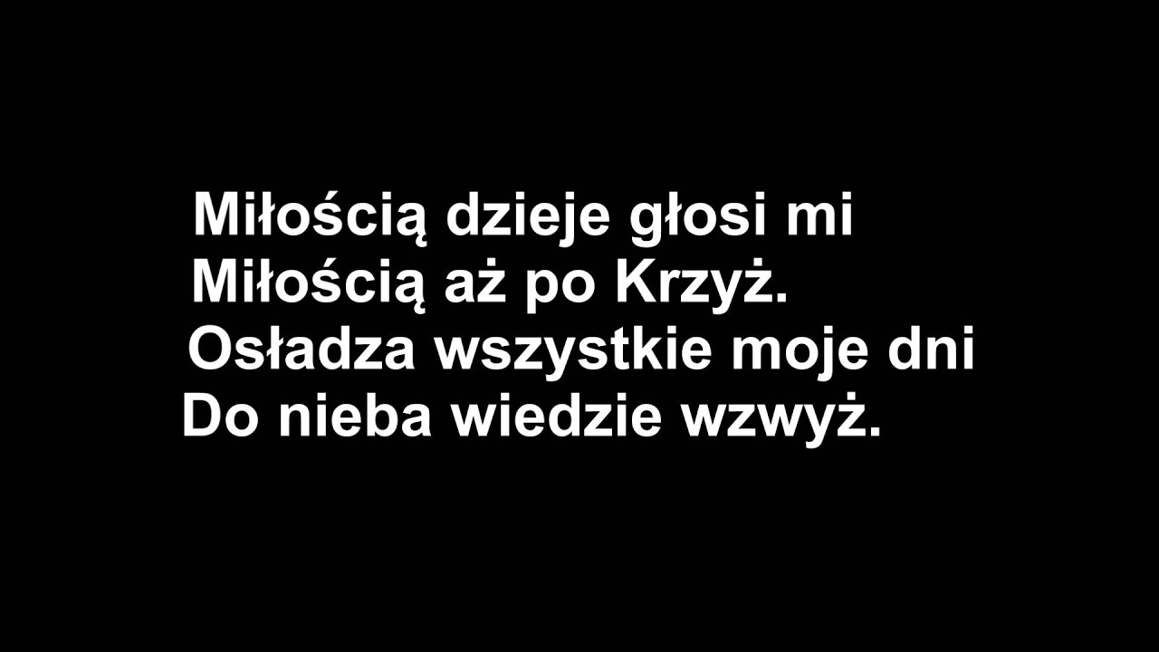 Sercem Kocham Jezusa Karaoke Youtube