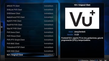 Comment configurer add-ons VU+/enigma2 client sur kodi