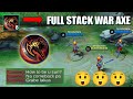 WOW😲😲!! THIS FULL STACK WAR AXE REALLY A 5IN1 BUILD FOR SUN 😲😲 | Supreme No.1 Sun - MLBB
