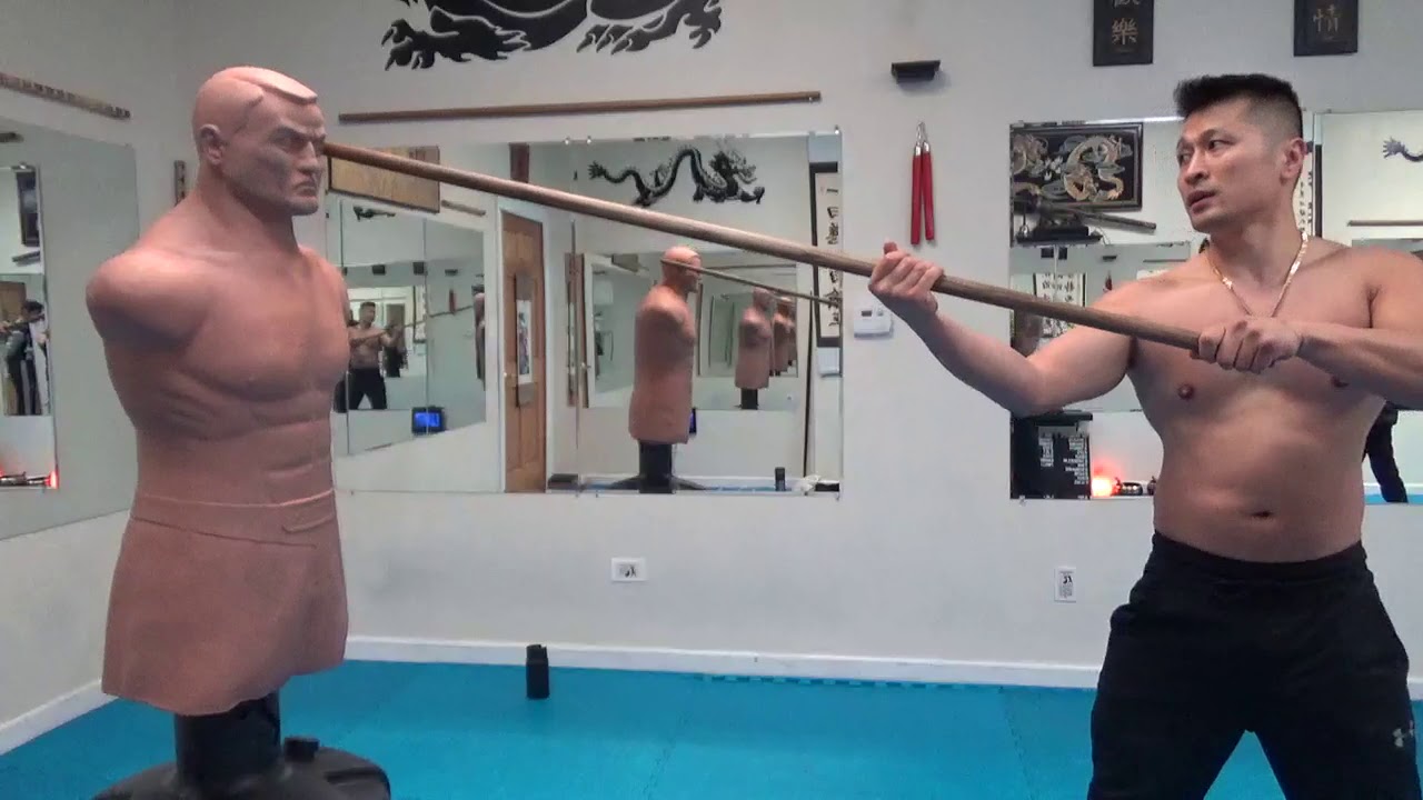 Kung Fu Bo Staff Monkey Form Training - YouTube.
