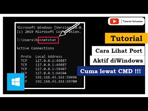 Cara Melihat Port Aktif diLaptop / PC Pada Windows 10 || Menampilkan port yang berjalan diWindows 10