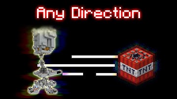 360 Degree Single Shot TNT Cannon for Minecraft Bedrock