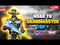 New Grandmaster Top 1 Push✌ V Badge Lobby ❤  Free Fire LIVE! #freefire  #shortlive #bijoybhaiff