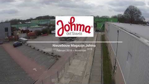 Timelapse Nieuwbouw magazijn Johma