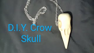 How To Carve a Wooden Crow Skull