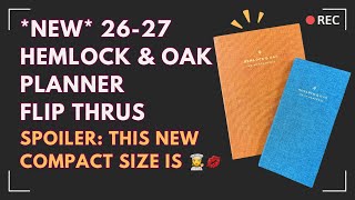 Hemlock and Oak Academic Planners Flip Thru | A5 & Compact Sizes
