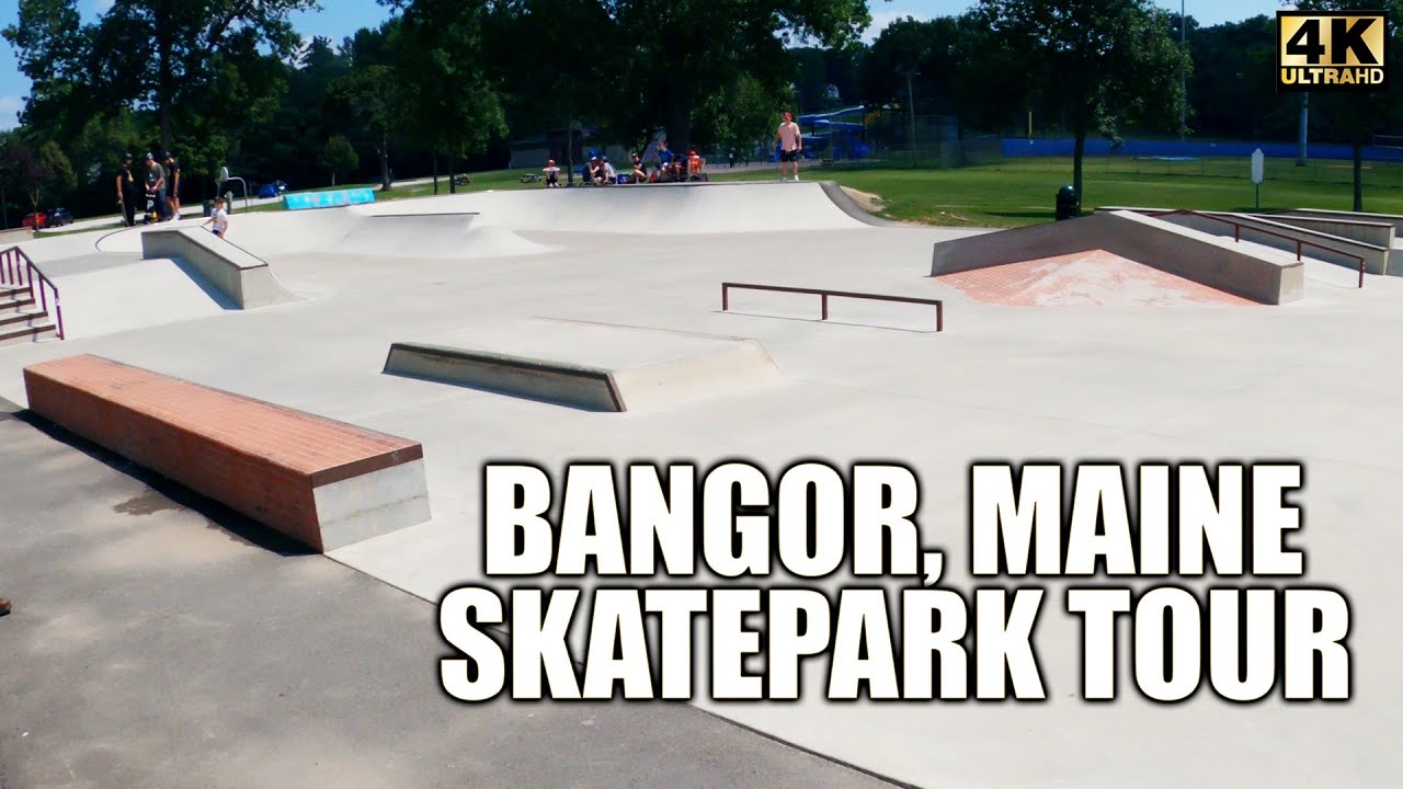 Bangor, Maine Skatepark Tour (Hayford Park) - YouTube